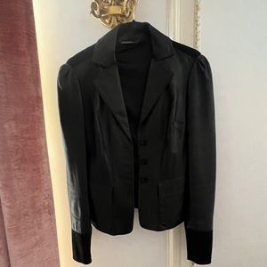 Diane von Furstenberg leather jacket